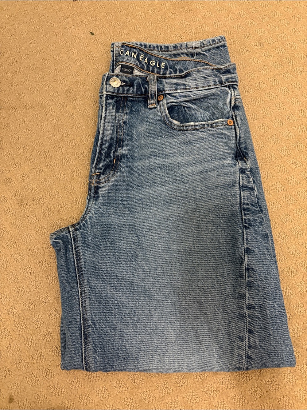 American Eagle Outfitters Men’s Light Blue Relaxed Jeans - Picture 4 of 4